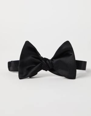 Satin bowtie Black Man - Brunello Cucinelli