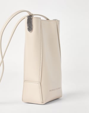 Porta cellulare BC Duo Avorio Donna - Brunello Cucinelli