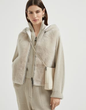 Porta cellulare BC Duo Avorio Donna - Brunello Cucinelli