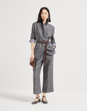 Chaqueta Príncipe de Gales Fantasía Mujer - Brunello Cucinelli