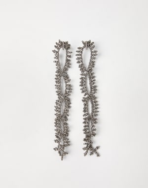 Knotted earrings Silver Woman - Brunello Cucinelli