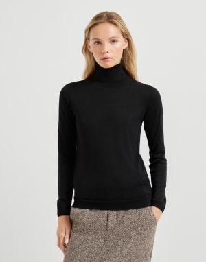 Jersey ligero Negro Mujer - Brunello Cucinelli