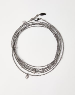 関税込み/BRUNELLO CUCINELLI シルバー シマービーズ ネックレス レディース シルバージュエリー - Gemmae コレクション