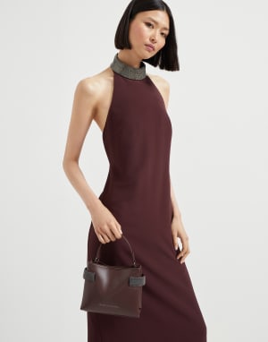 Essence 小号手挽包 深紫红色 女款 - Brunello Cucinelli