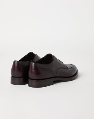 Calfskin derby Dark Amber Smoke Man - Brunello Cucinelli