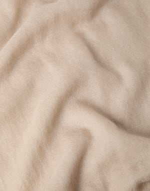 Cashmere and silk scarf Beige Woman - Brunello Cucinelli