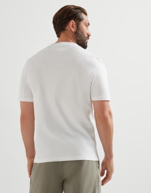 Jersey T-shirt White Man - Brunello Cucinelli