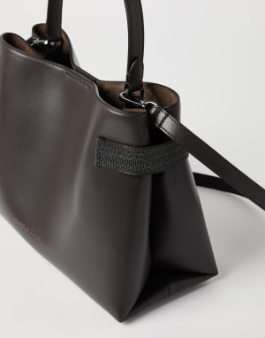 Top-Handle Essence bag Rust Brown Woman - Brunello Cucinelli