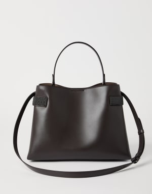 Top-Handle Essence bag Rust Brown Woman - Brunello Cucinelli