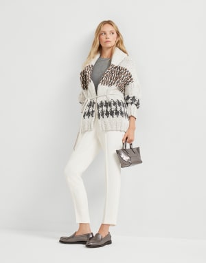 Sparkling cashmere sweater Lead Woman - Brunello Cucinelli