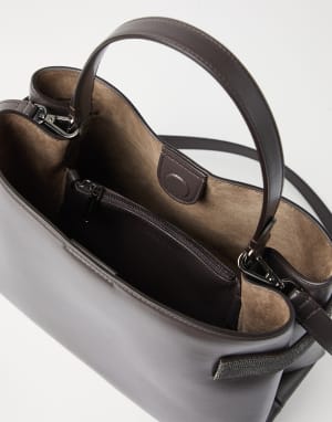 Top-Handle Essence bag Rust Brown Woman - Brunello Cucinelli