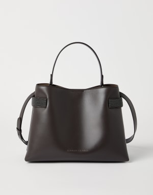 Top-Handle Essence bag Rust Brown Woman - Brunello Cucinelli