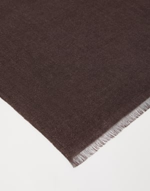 闪亮丝绒围巾 棕色 女款 - Brunello Cucinelli