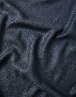 Cashmere and silk sparkling scarf Blue Woman - Brunello Cucinelli