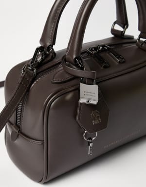 Explorer 纳帕皮波士顿包 深棕色 女款 - Brunello Cucinelli