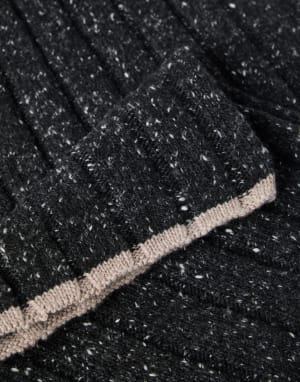 羊绒编织围巾 钢灰色 男款 - Brunello Cucinelli