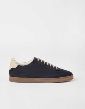 Suede sneakers Blue Man - Brunello Cucinelli