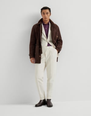 Piqué polo shirt Burgundy Man - Brunello Cucinelli