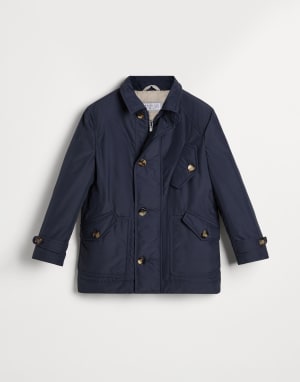 BRUNELLO CUCINELLIキッズ　 オレンジブルゾン１０Ｙ Boy's outerwear: luxurious coats and jackets | Brunello