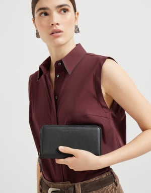 Leather wallet Black Woman - Brunello Cucinelli