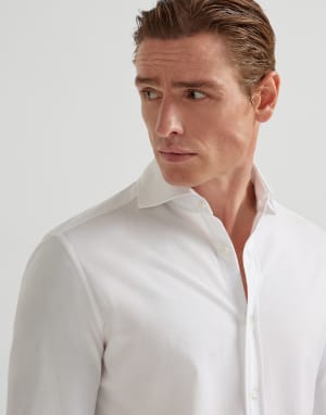 Basic fit shirt White Man - Brunello Cucinelli