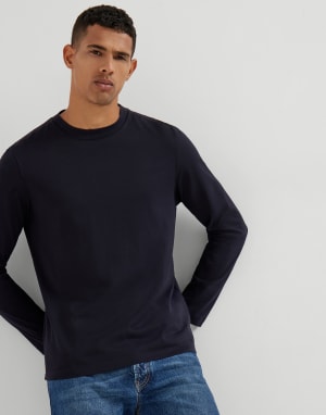 Long sleeve T-shirt Blue Man - Brunello Cucinelli