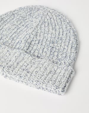 Knit beanie Sky Blue Man - Brunello Cucinelli