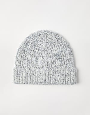Knit beanie Sky Blue Man - Brunello Cucinelli