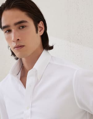 Basic fit shirt White Man - Brunello Cucinelli