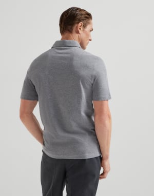 Polo con colletto camicia Grigio Uomo - Brunello Cucinelli