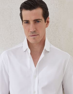 Twill shirt White Man - Brunello Cucinelli