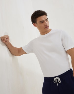 汗布T恤 白色 男款 - Brunello Cucinelli