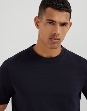 T-shirt in jersey Blu Uomo - Brunello Cucinelli