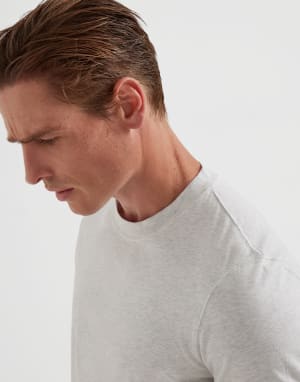 T-shirt in jersey Grigio Perla Uomo - Brunello Cucinelli
