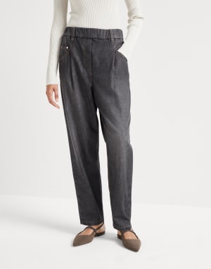 Five-Pocket-Hose Dunkelgrau Damen - Brunello Cucinelli