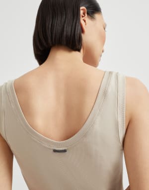 リブジャージー トップ クールベージュ レディース - Brunello Cucinelli