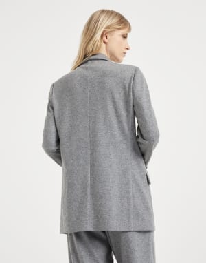 Deconstructed blazer Grey Woman - Brunello Cucinelli