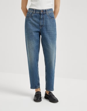 デニム・ジーパン BRUNELLO CUCINELLI Woman Jeans Denim M0H72P5569 C8326 Brunello Cucinelli Jeans Blue Womens Brunello Cucinelli