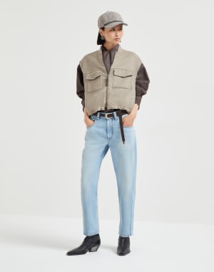 Straight trousers Light Denim Woman - Brunello Cucinelli