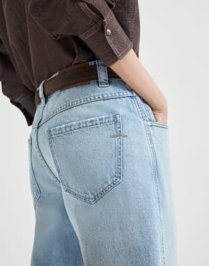 Straight trousers Light Denim Woman - Brunello Cucinelli