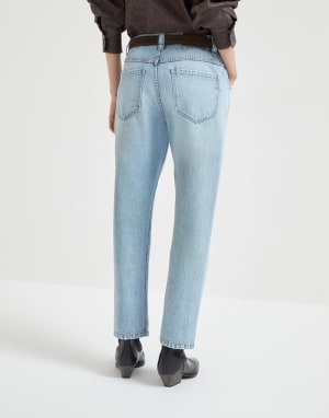 Straight trousers Light Denim Woman - Brunello Cucinelli