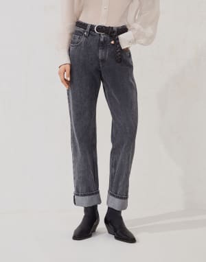 BRUNELLO CUCINELLI ハイウエスト エンベリッシュド ジーンズ レディース ジーンズ - デザイナーズ デニム コレクション