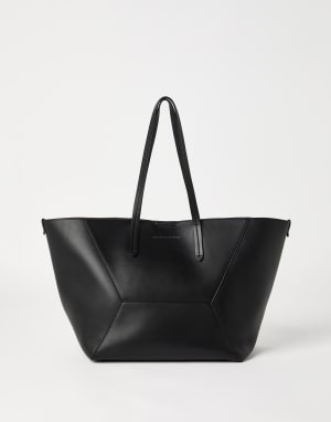 BRUNELLO CUCINELLI トートバッグ クリアx茶 4213225Y0030 BRUNELLO CUCINELLI トートバッグ クリアx茶 4213225Y0030