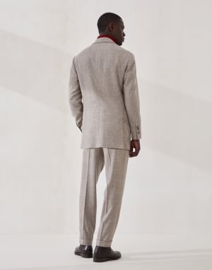 威尔士格纹西装套装 深青棕色 男款 - Brunello Cucinelli