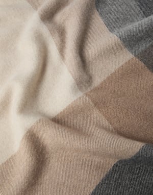 Schal aus Wolle und Kaschmir Braun Herren - Brunello Cucinelli