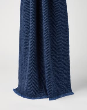 ブルネロクチネリメンズストール メンズ カシミア、シルク、コットン製スカーフ | Brunello Cucinelli