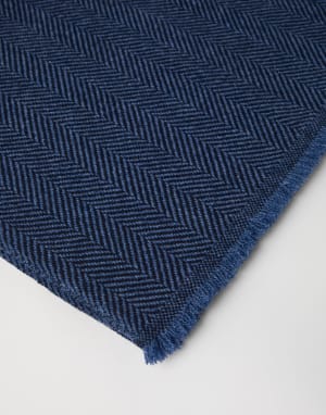 Cashmere scarf Avio Blue Man - Brunello Cucinelli