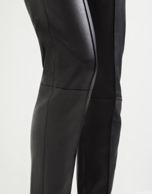 Stretch nappa leggings Black Woman - Brunello Cucinelli