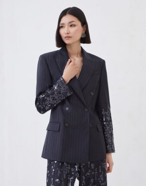 美品 BRUNELLO CUCINELLI モニーレ装飾 レディース ジャケット レディースウェア コレクション - レディトゥウェア | Brunello
