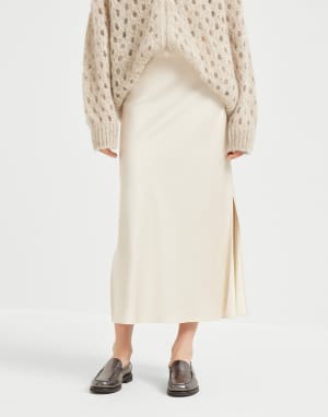 【BRUNELLO CUCINELLI】関税込/送料無料 スカート 編み込み Brunello Cucinelli スカート | グレー | FARFETCH JP